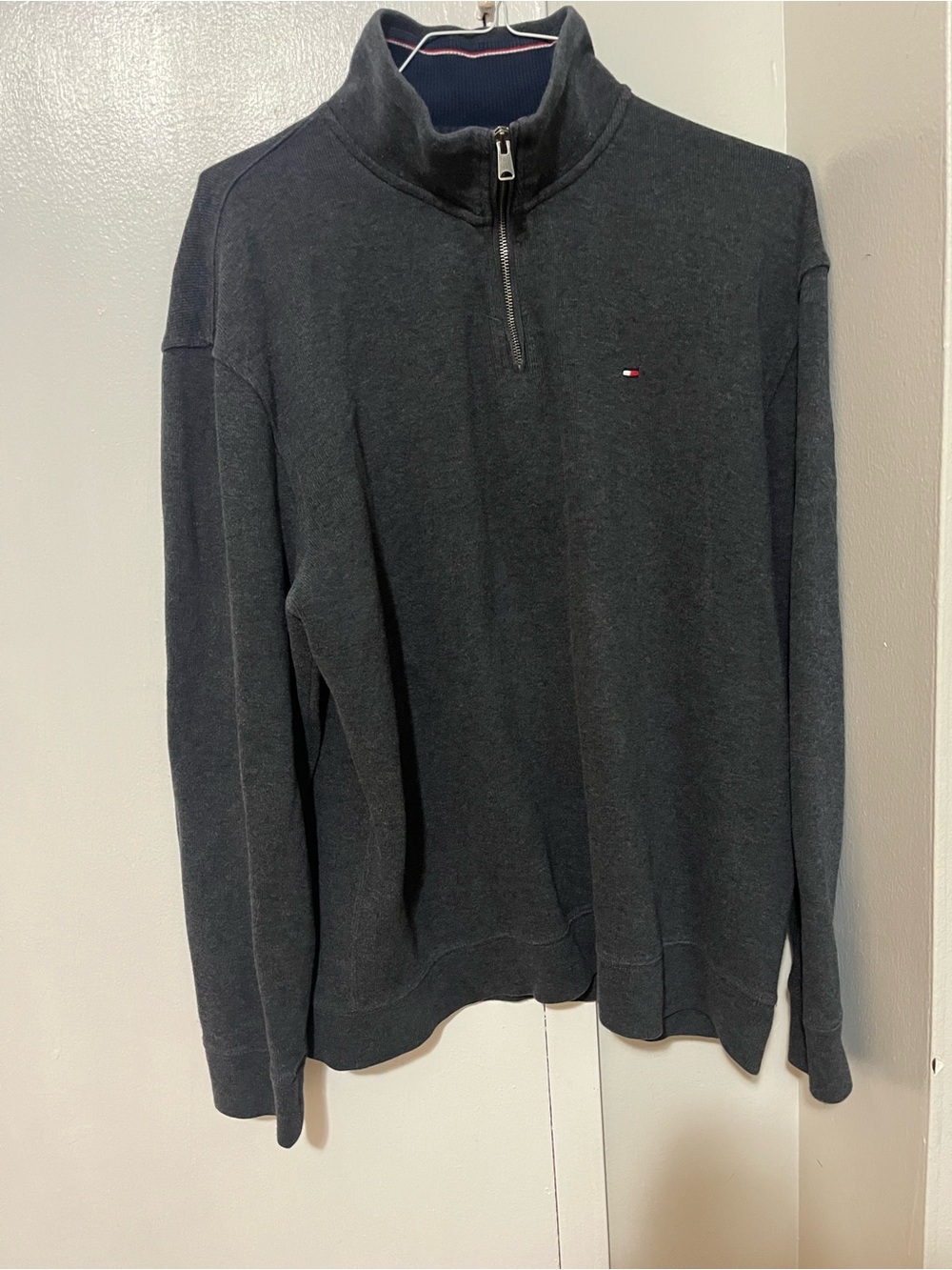 Tommy Hilfiger Men's Dark Charcoal Half-Zip Pullover